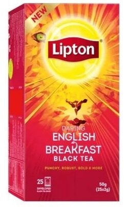 Melnā tēja LIPTON, English Breakfast, 25gab